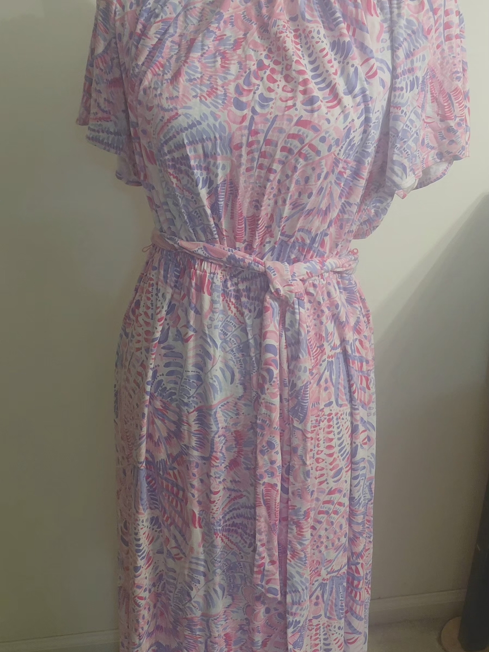 Lilly Pulitzer Moriah Pink and Lilac Printed Dress - Picture 2 of 6